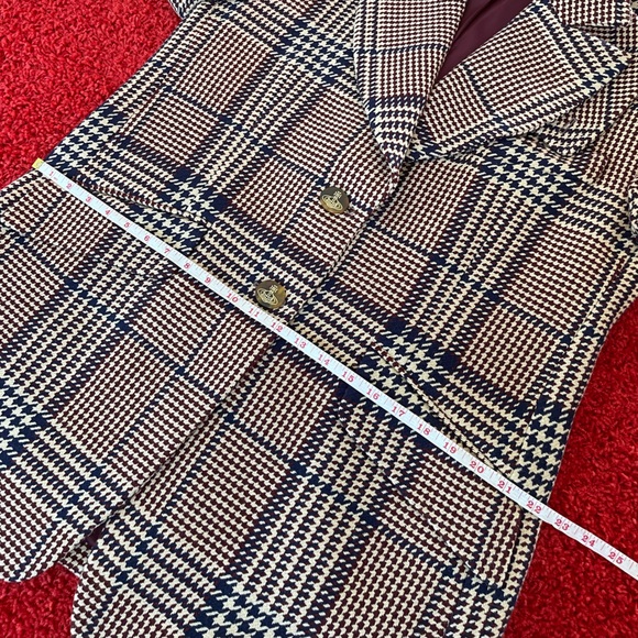 Vivienne Westwood MAN AW2016 COAT BEIGE HOUNDSTOOTH CLARKE CABAN W HERRINGBONE - Picture 15 of 17